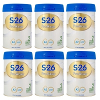 【6罐包邮】惠氏S26 Pro-A2牛奶粉2段900g （6-12个月）