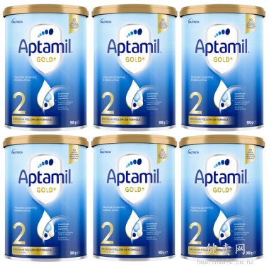 【顺丰快线】【6罐包邮】爱他美金装2段婴儿奶粉（6-12个月）保质期:02/2027