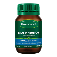 汤普森Biotin高浓度生物素维生素H脱发白发100片 日期：06/2026