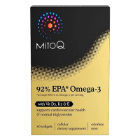 MitoQ 高纯度鱼油92% EPA Omega 3-60s 保质期：01/2029